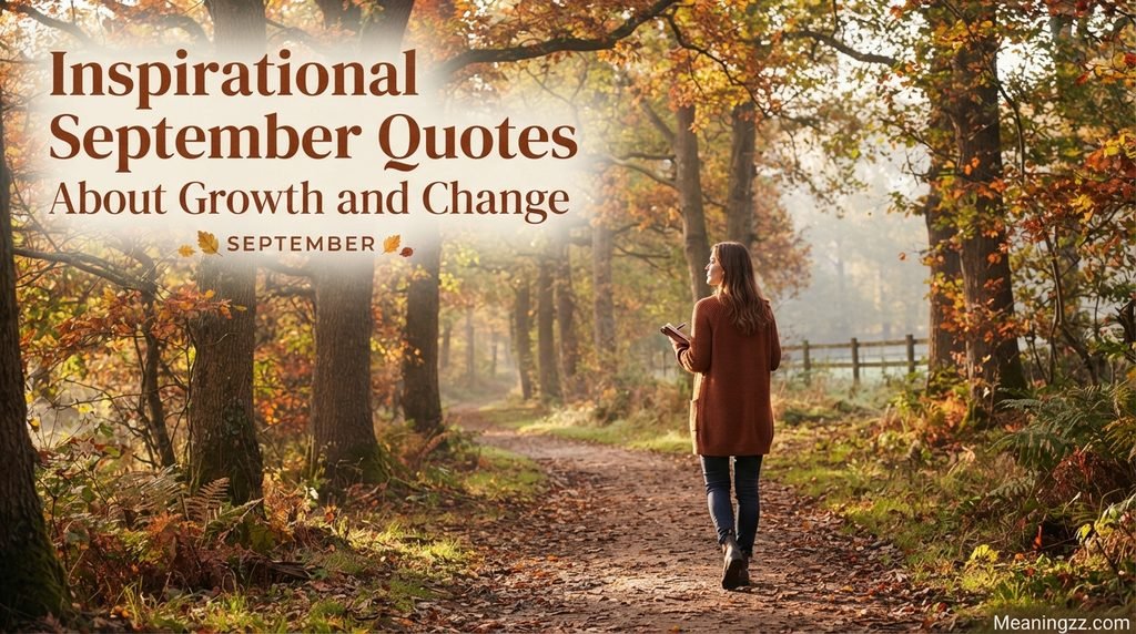 Inspirational September Quotes About Growth and Change