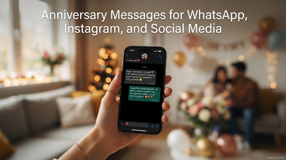 Anniversary Messages for WhatsApp, Instagram, and Social Media