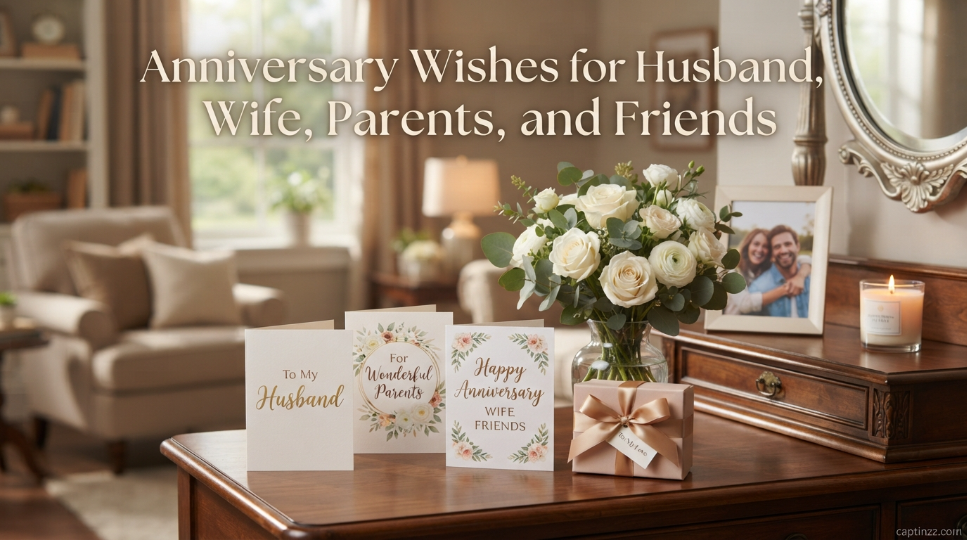 Anniversary Wishes for Husband, Wife, Parents, and Friends