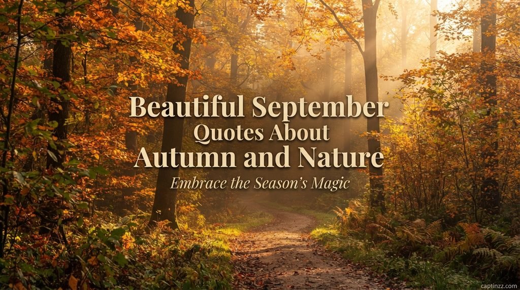 Beautiful September Quotes About Autumn and Nature