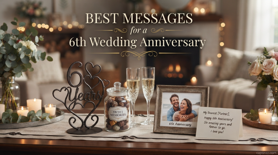 Best Messages for a 6th Wedding Anniversary