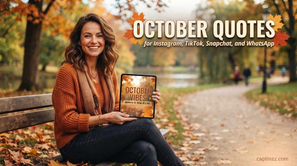 October Quotes for Instagram, TikTok, Snapchat, and WhatsApp
