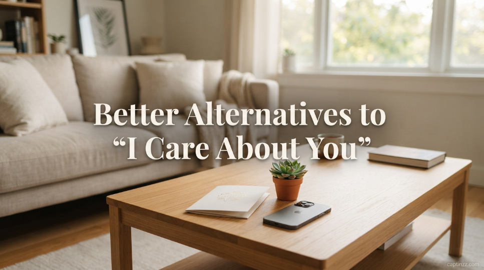 Better Alternatives to “I Care About You”