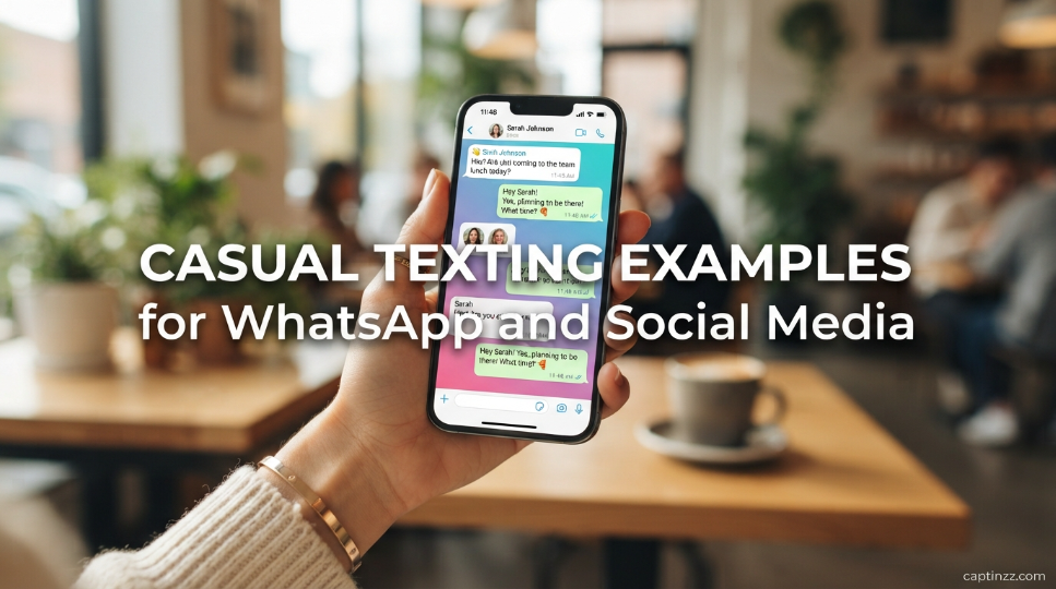 Casual Texting Examples for WhatsApp and Social Media