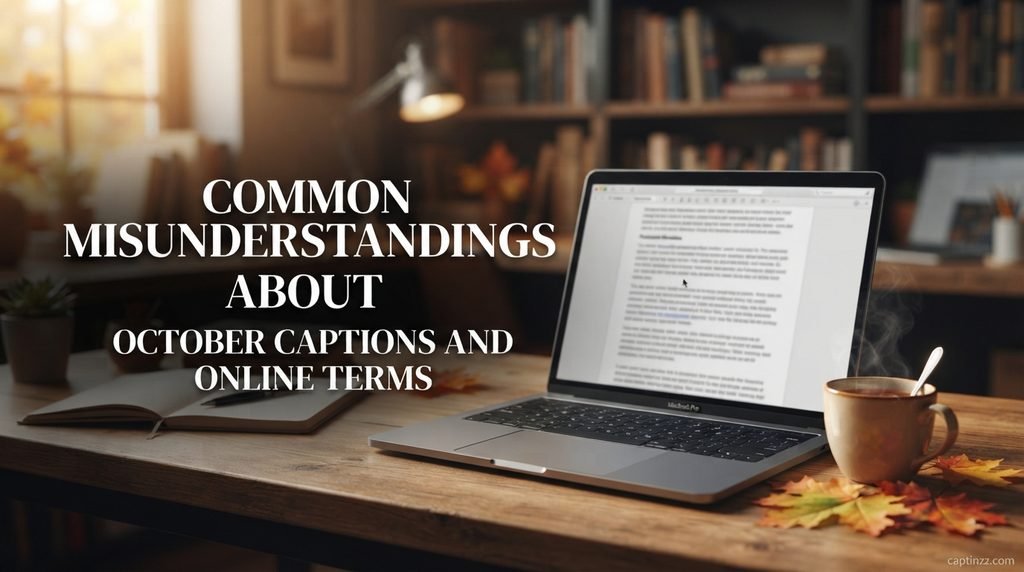 Common Misunderstandings About October Captions and Online Terms