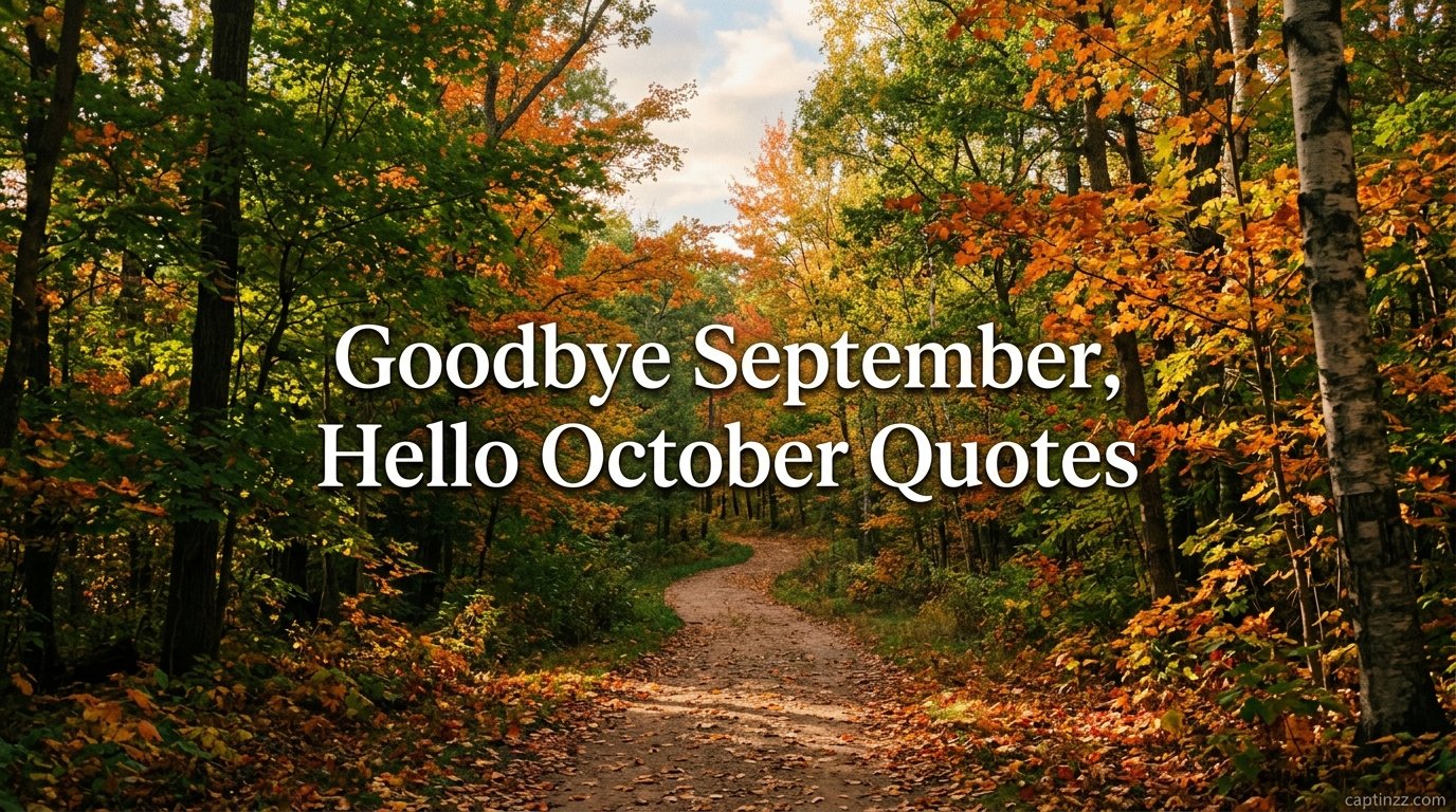 Goodbye September, Hello October Quotes