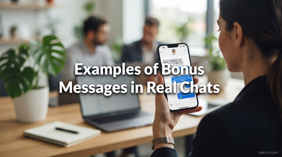 Examples of Bonus Messages in Real Chats