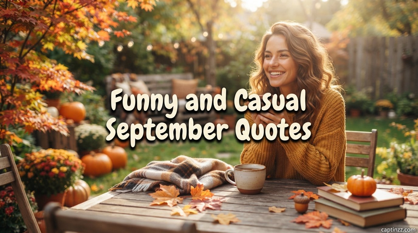 Funny and Casual September Quotes