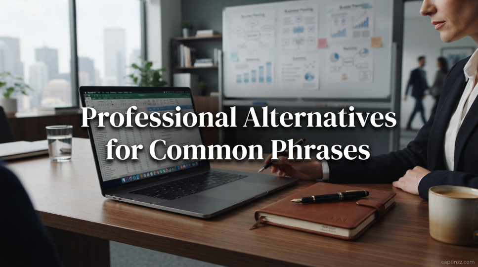 Professional Alternatives for Common Phrases