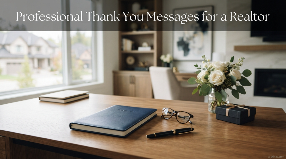 Professional Thank You Messages for a Realtor