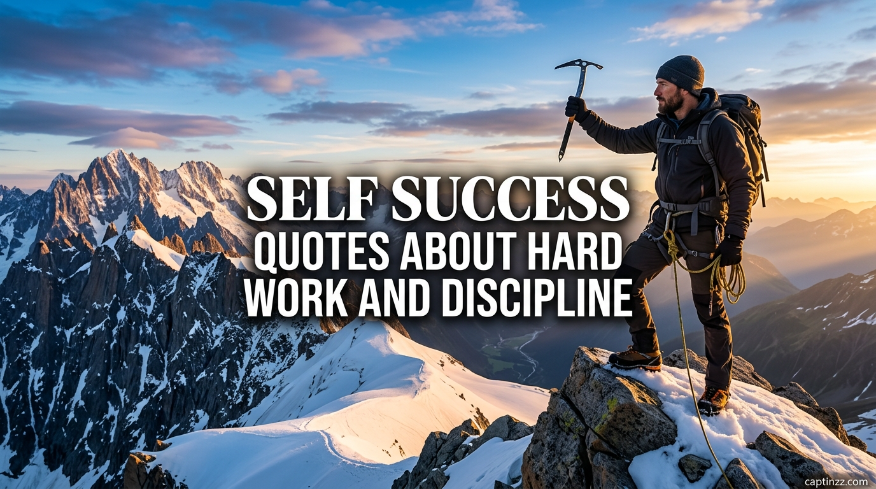 Self Success Quotes About Hard Work and Discipline