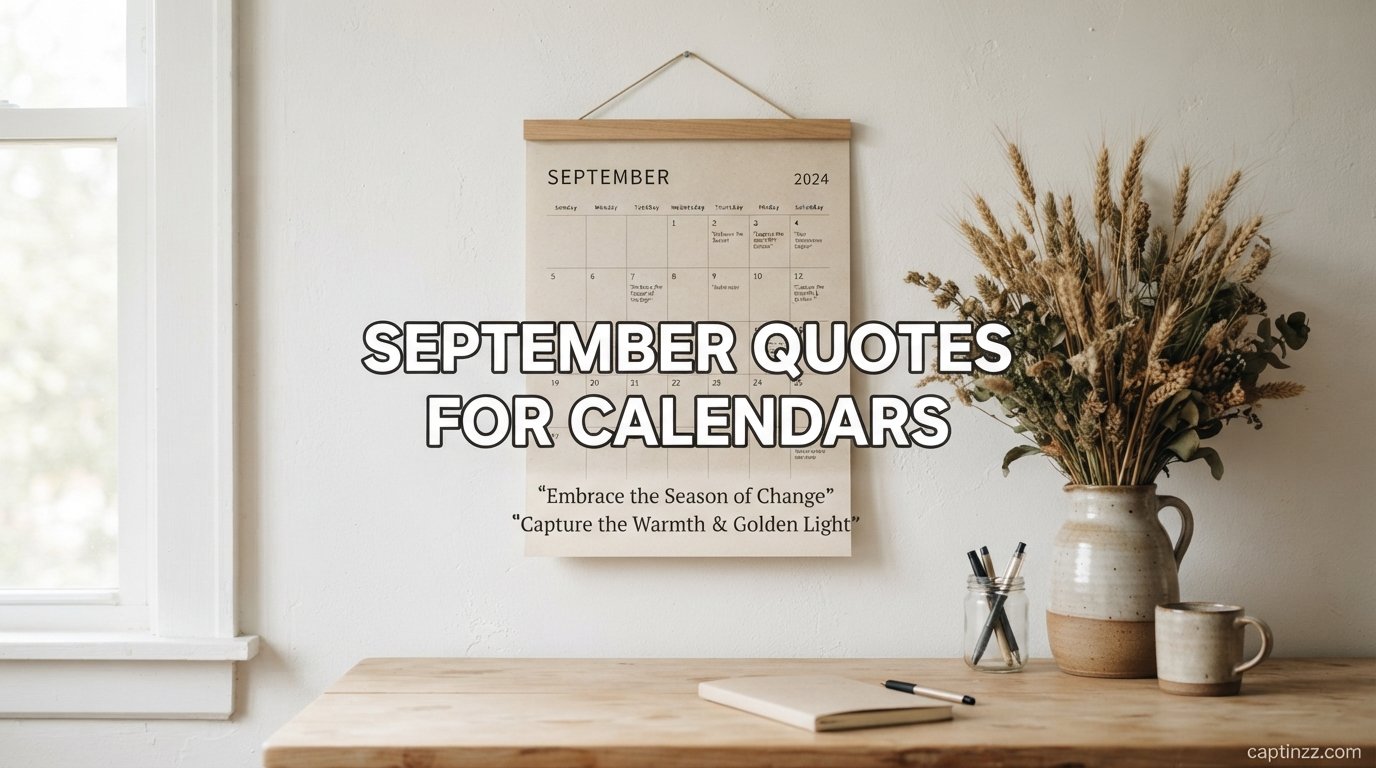 September Quotes for Calendars