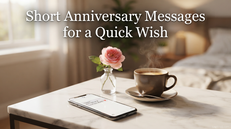 Short Anniversary Messages for a Quick Wish