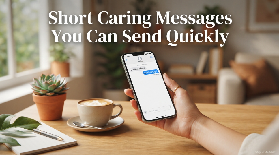 Short Caring Messages You Can Send Quickly