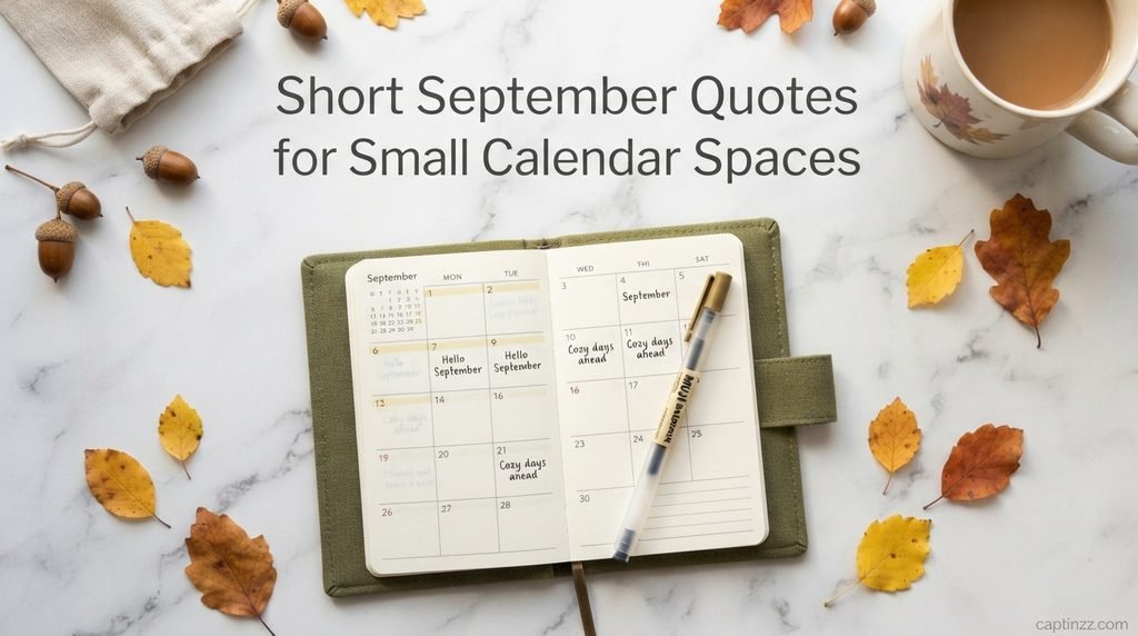 Short September Quotes for Small Calendar Spaces