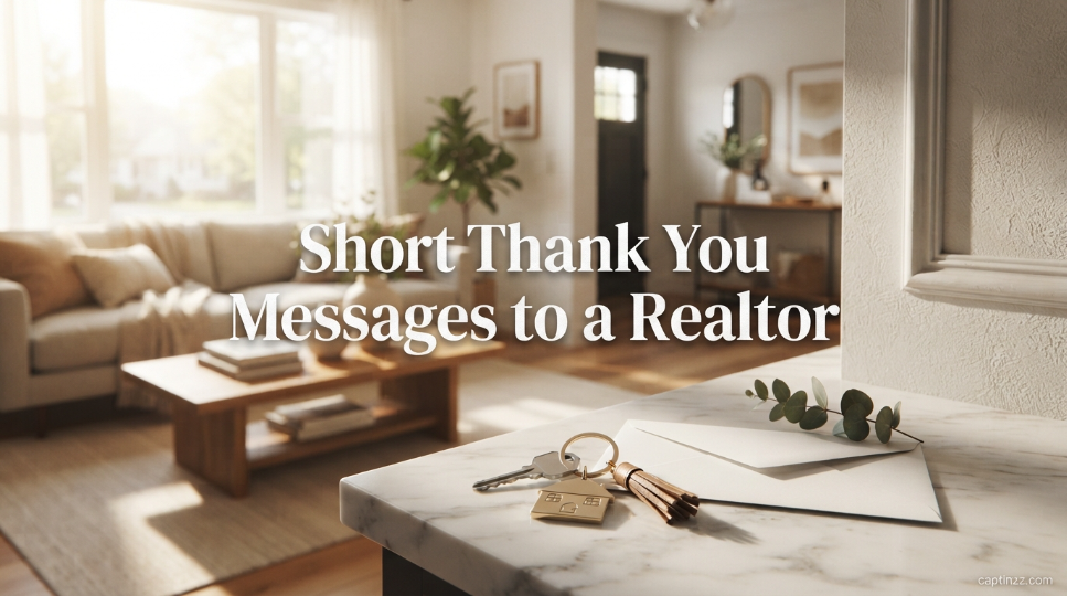 Short Thank You Messages to a Realtor