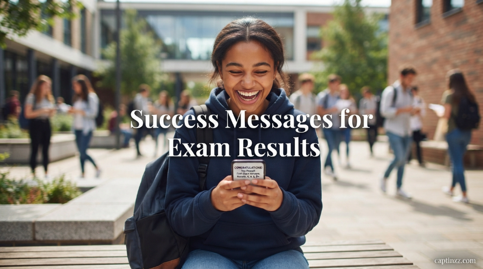 Success Messages for Exam Results