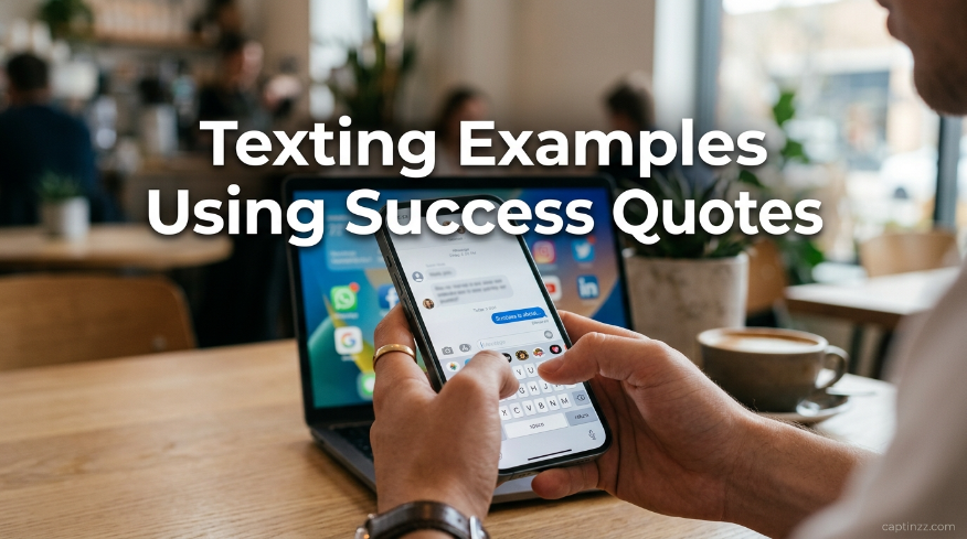 Texting Examples Using Success Quotes