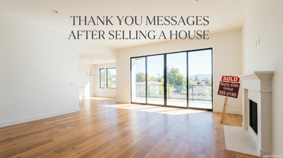 Thank You Messages After Selling a House
