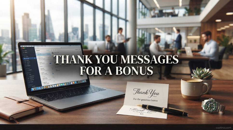 Thank You Messages for a Bonus