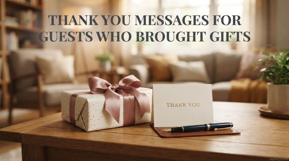 Thank You Messages for Guests Who Brought Gifts