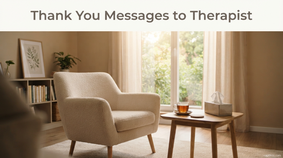 Thank You Messages to Therapist