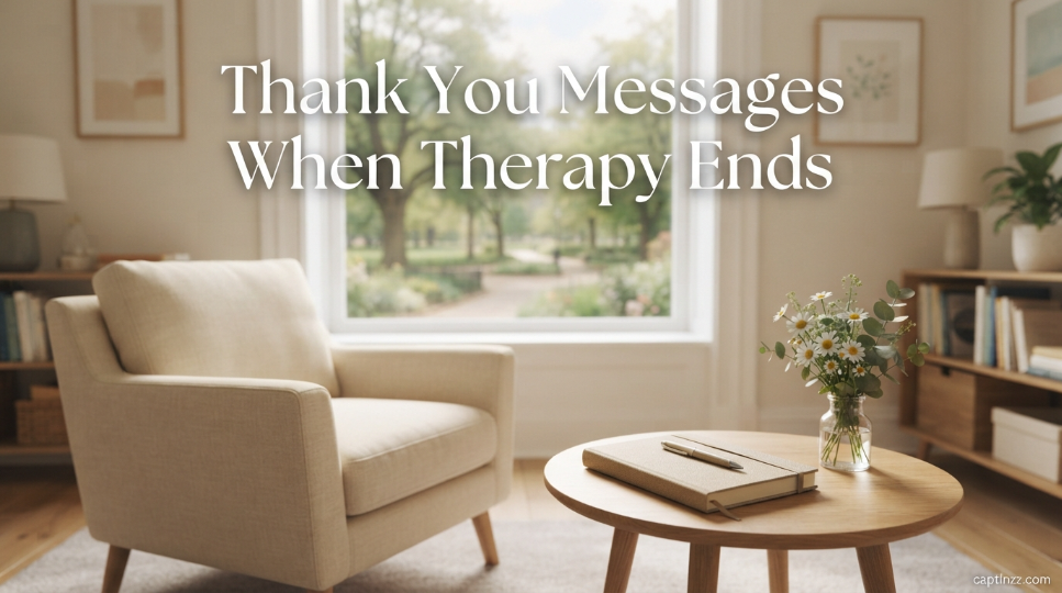 Thank You Messages When Therapy Ends