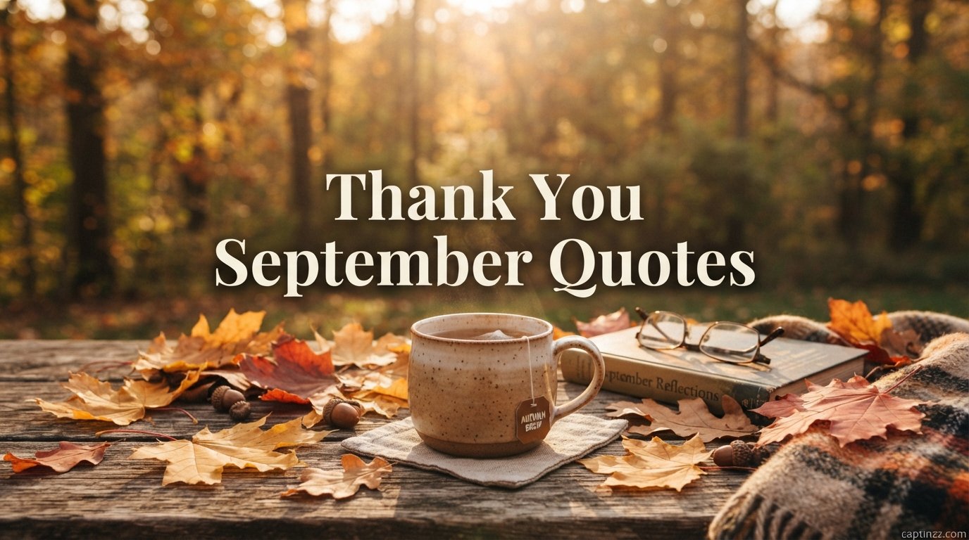 Thank You September Quotes