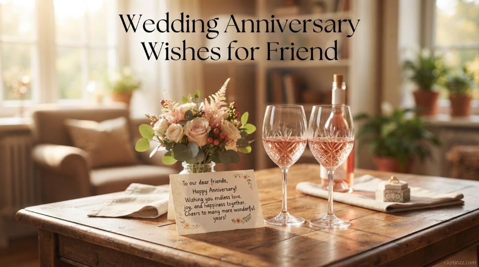 Wedding Anniversary Wishes for Friend