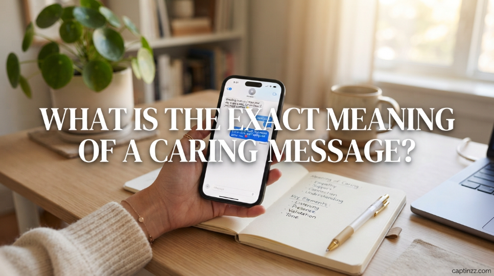 What Is the Exact Meaning of a Caring Message?