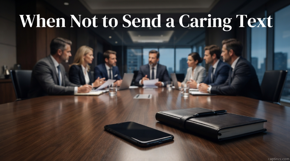 When Not to Send a Caring Text