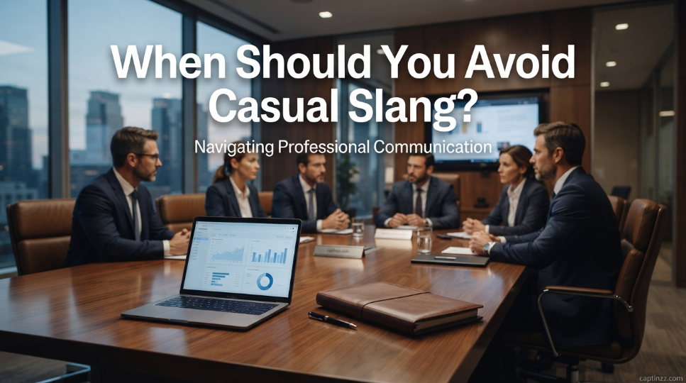When Should You Avoid Casual Slang?