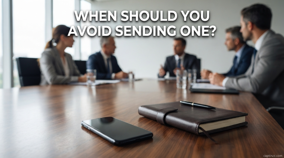When Should You Avoid Sending One?
