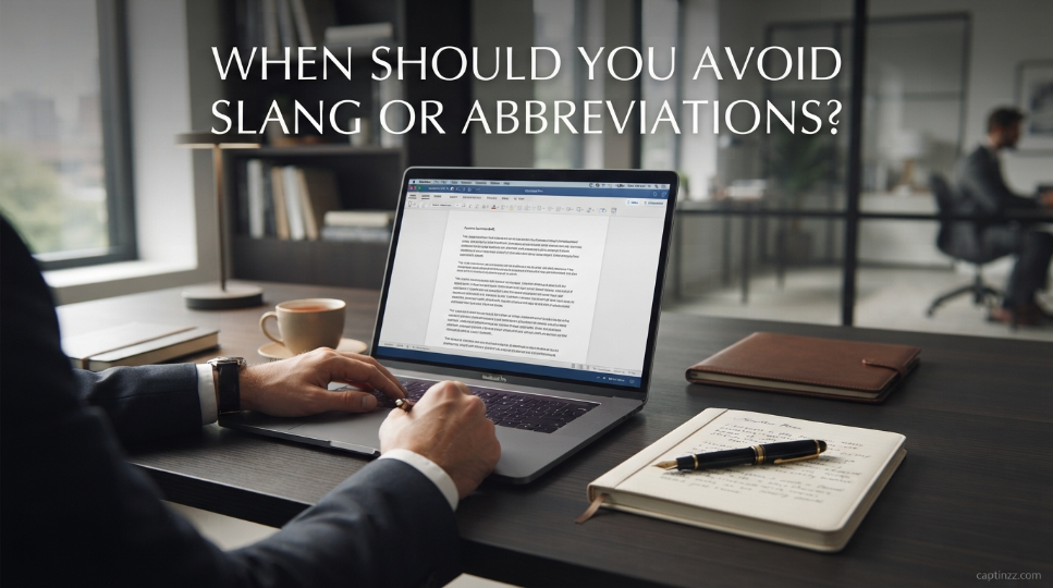 When Should You Avoid Slang or Abbreviations?