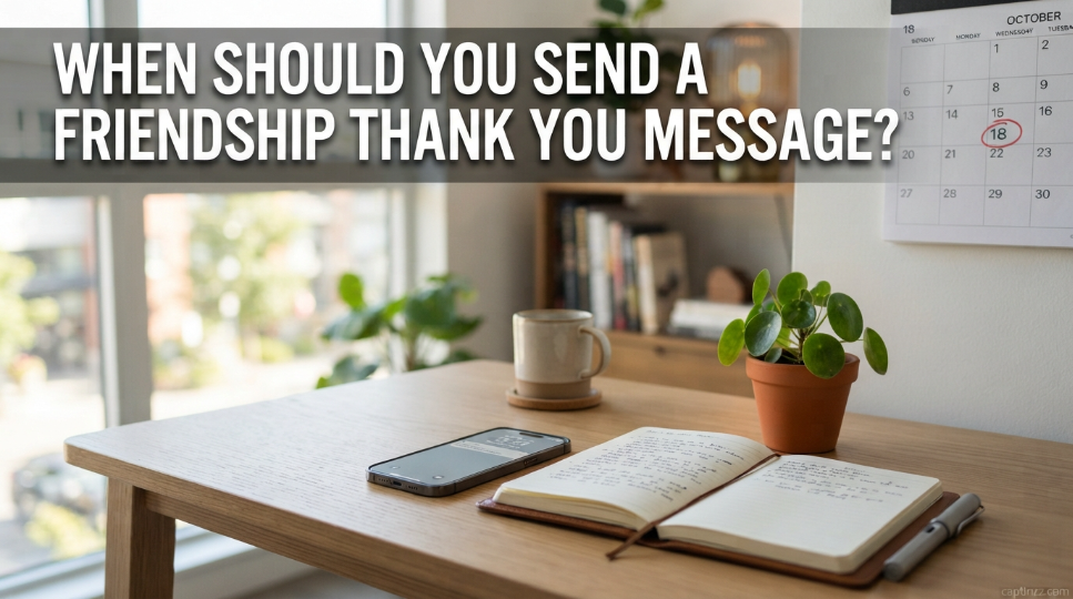 When Should You Send a Friendship Thank You Message?