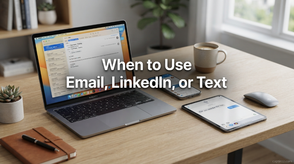 When to Use Email, LinkedIn, or Text