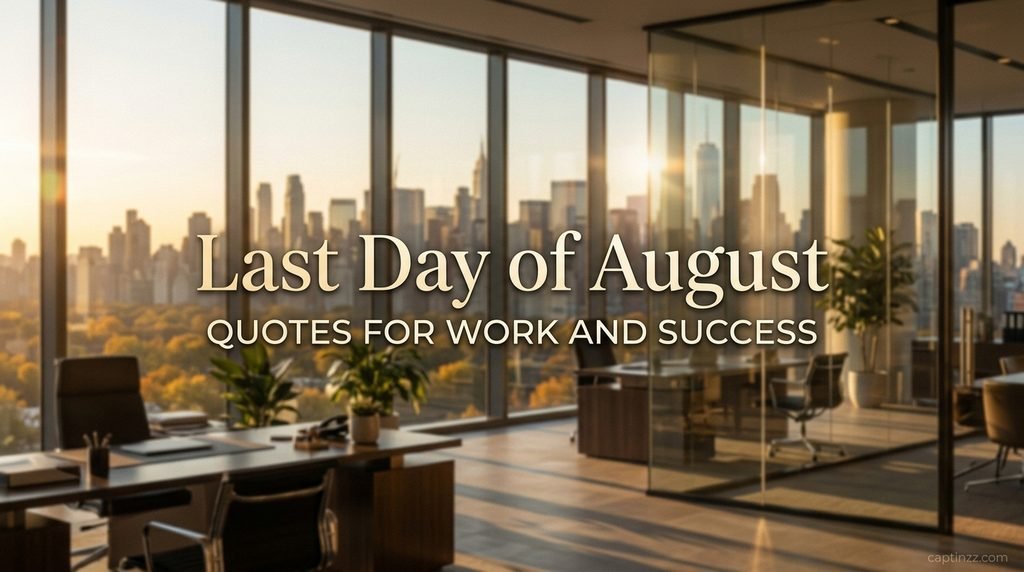 Last Day of August Quotes for Work and Success