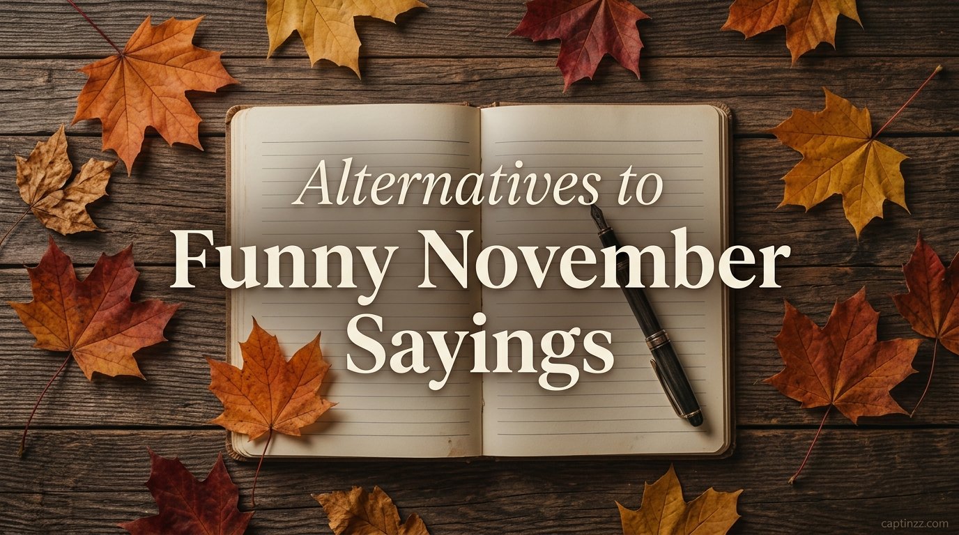 Alternatives to Funny November Sayings