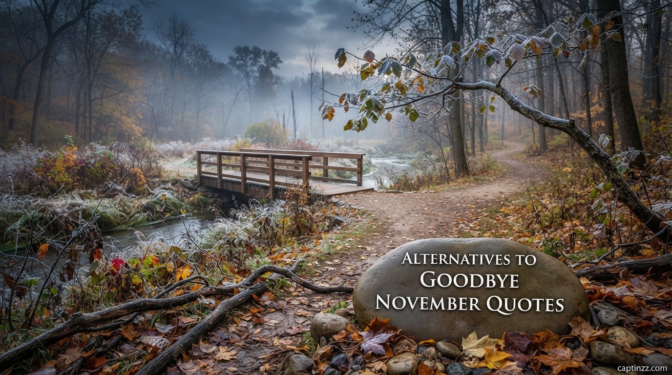 Alternatives to Goodbye November Quotes