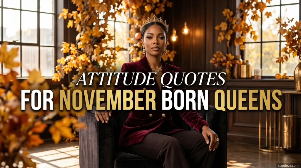 Attitude Quotes for November Born Queens