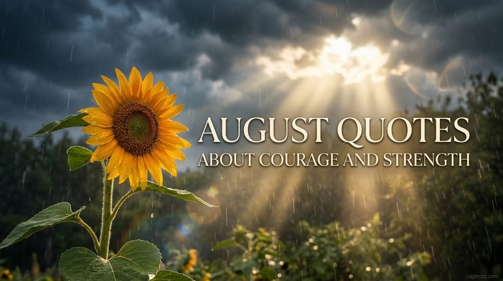 August Quotes About Courage and Strength