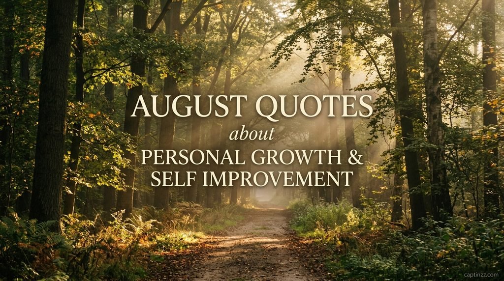 August Quotes About Personal Growth and Self Improvement