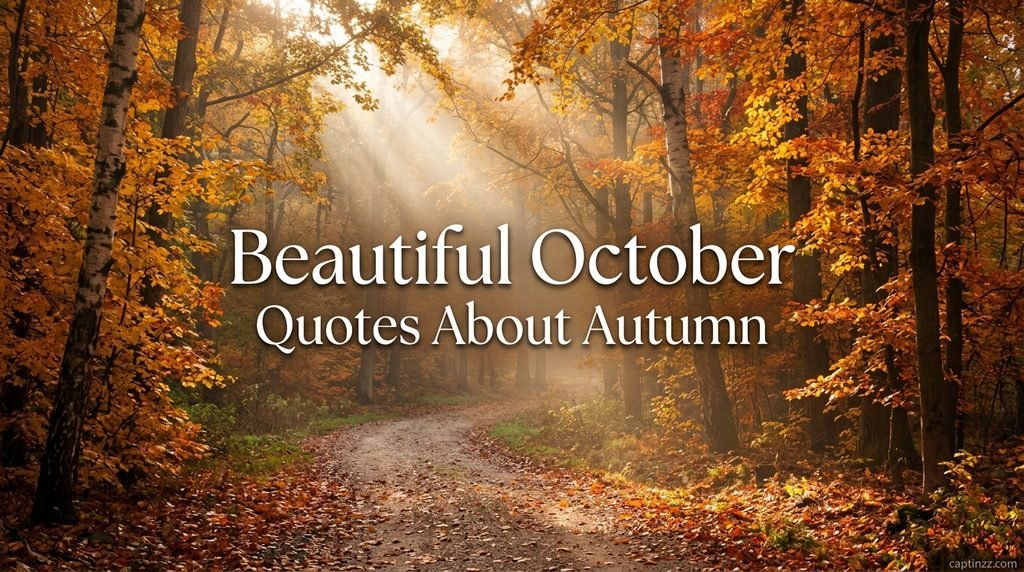 Beautiful October Quotes About Autumn