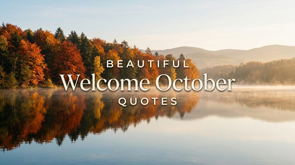 Beautiful Welcome October Quotes