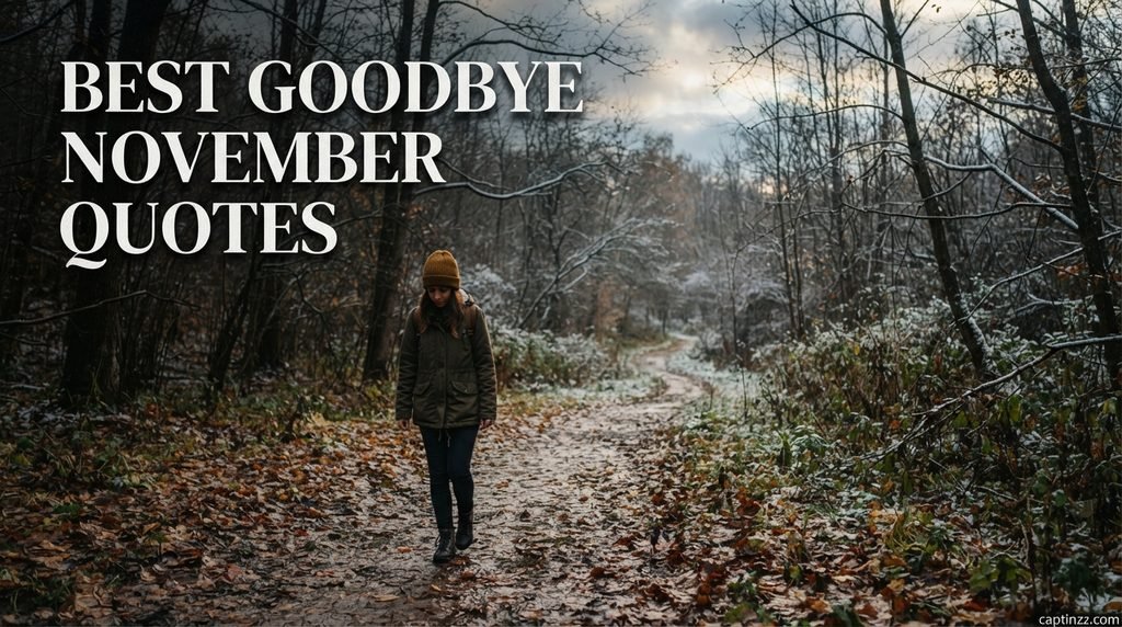 Best Goodbye November Quotes