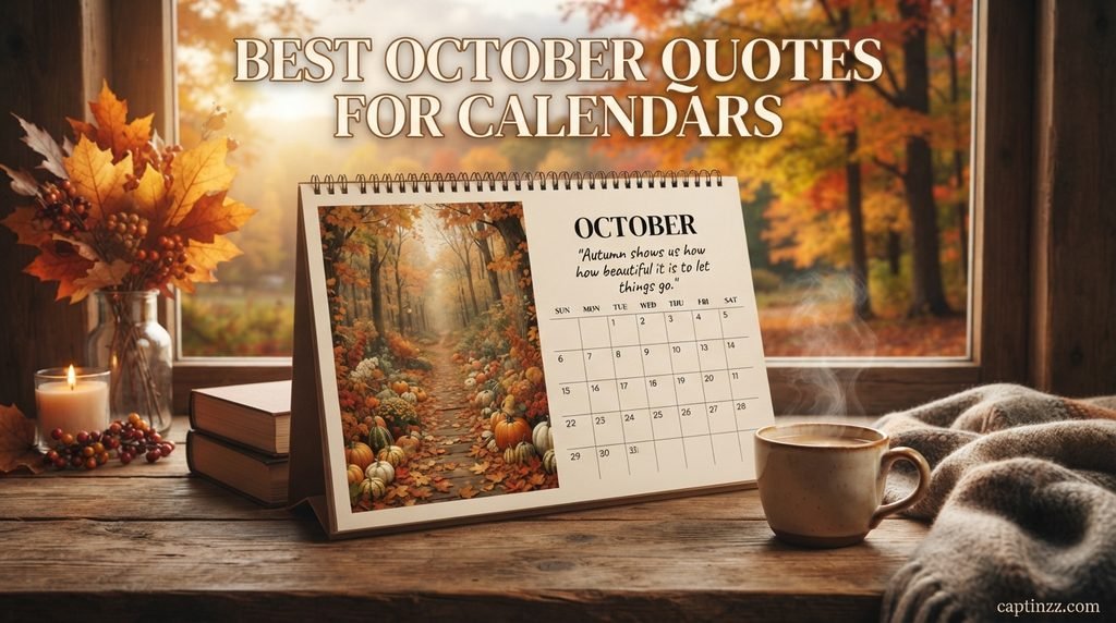 Best October Quotes for Calendars