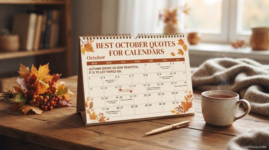 Best October Quotes for Calendars
