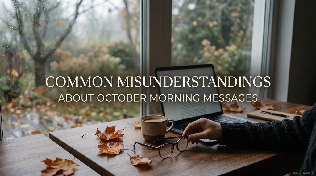 Common Misunderstandings About October Morning Messages