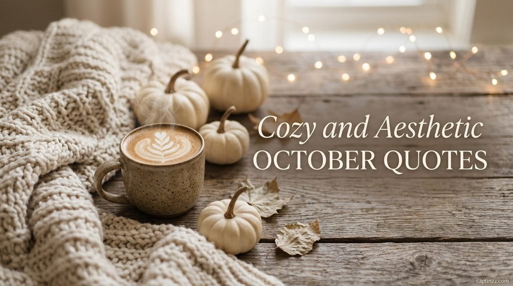 Cozy and Aesthetic October Quotes