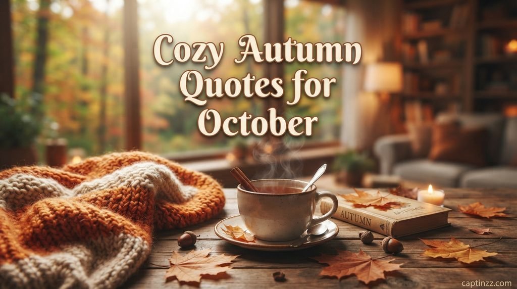 Cozy Autumn Quotes for October